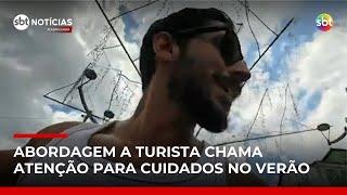 Influenciador mostra abordagem insistente em Salvador; cidade se prepara para o verão | #SBTNotícias