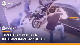 Flagra: Assaltantes tentam roubar e são surpreendidos pela Rota em SP | #SBTManhã (05/06/25)