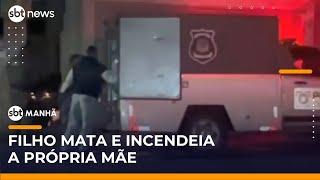 Jovem mata mãe a facadas e ateia fogo em corpo na zona sul de SP | #SBTManhã
