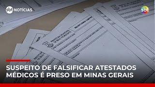 Homem é preso suspeito de vender atestados médicos falsos a servidores públicos | #SBTNotícias