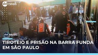 Homem é baleado no Terminal da Barra Funda em São Paulo; um suspeito foi preso | #SBTBrasil