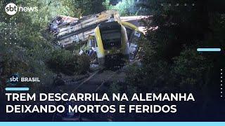 Grave acidente envolvendo trem deixa mortos e feridos na Alemanha | #SBTBrasil