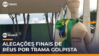 ▶️ SBT Manhã AO VIVO | Réus da trama golpista entregam alegações finais ao STF