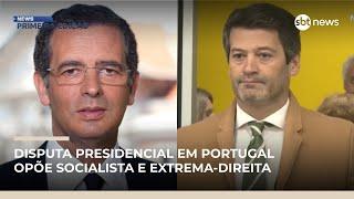 Disputa presidencial em Portugal opõe socialista e extrema-direita | #NewsPrimeiraEdição