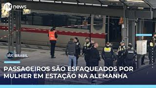 Mulher esfaqueia passageiros em estação central de Hamburgo, na Alemanha | SBT Brasil (23/05/25)