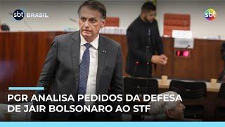 PGR analisa novos pedidos da defesa de Bolsonaro; decisão final caberá a Moraes | #SBTBrasil