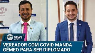 Com covid, vereador usa irmão gêmeo para representá-lo em diplomação | #SBTNews Manhã (20/12/24)