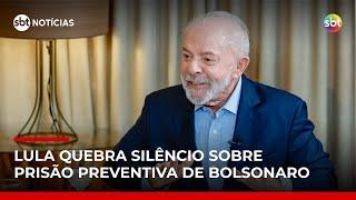 Lula sobre prisão de Bolsonaro: "Todo mundo sabe o que ele fez" | #SBTNotícias