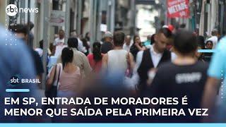 SP tem mais gente saindo do que chegando pela primeira vez, aponta IBGE | #SBTBrasil 