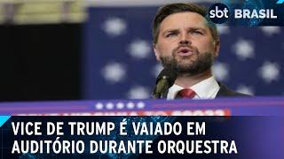 J.D. Vance é vaiado durante apresentação de orquestra em Washington | SBT Brasil (14/03/25)