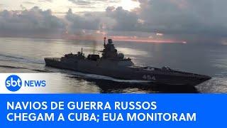Navios de guerra e submarino nuclear da Rússia chegam a Cuba para exercícios navais