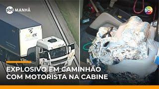 Suspeita de bomba em caminhão bloqueia Rodoanel em São Paulo | #SBTManha