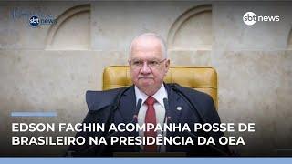 Edson Fachin acompanha posse de Rodrigo Mudrovitsch na Corte Interamericana | #JornaldoSBTNews