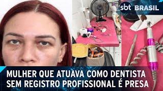 Falsa dentista: mulher que atendia no fundo de loja é presa em Niterói (RJ) | SBT Brasil (14/01/25)