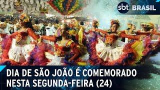 Dia de São João: com tradições, devotos celebram o santo festeiro | SBT Brasil (24/06/24)