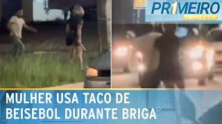 Personal ataca motorista com taco de beisebol em briga de trânsito | Primeiro Impacto (21/03/25)