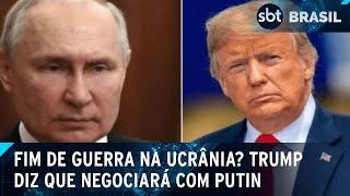 Trump diz que Putin concordou em começar negociações pelo fim da guerra | SBT Brasil (12/02/25)