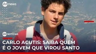 Papa Leão XIV canoniza Carlo Acutis, 1º santo da geração millennial | #SBTNotícias