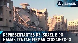 Mais de cem palestinos morrem em ataques de 2025; cessar-fogo é negociado | SBT Brasil (04/01/25)