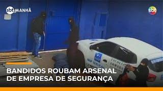 Homens armados roubam arsenal de empresa de segurança em SP | #SBTManhã