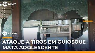 RJ: Ataque a tiros em quiosque deixa adolescente morto e outro ferido | #SBTManhã