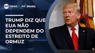 Guerra impacta preço do petróleo no mundo; Trump diz que EUA não dependem de Ormuz 
