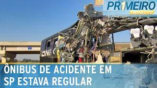 SP: Ônibus envolvido em grave acidente estava regular, diz polícia | Primeiro Impacto (05/07/24)