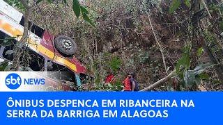 ▶️ SBT News AO VIVO | Ônibus cai em ribanceira e deixa 17 mortos no interior do Alagoas