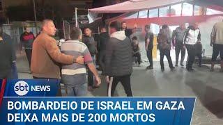 Bombardeios de Israel matam mais de 200 pessoas na Faixa de Gaza | #SBTNews (18/03/25)
