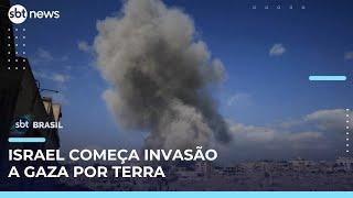 Israel inicia ofensiva terrestre contra cidade de Gaza, último reduto do Hamas | #SBTBrasil 