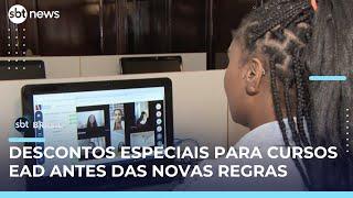 Universidades oferecem descontos para últimas turmas 100% EAD | #SBTBrasil