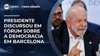 Lula critica ONU, Donald Trump e Vladimir Putin em fórum na Espanha | #NewsSábado