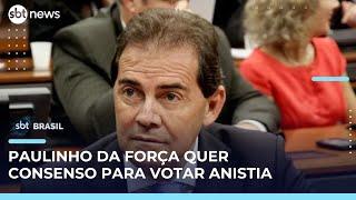 Relator do projeto, Paulinho da Força busca consenso para votar anistia no Congresso | #SBTBrasil 
