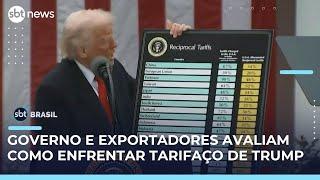 Às vésperas de tarifaço, governo e exportadores avaliam como enfrentar nova fase  | #SBTBrasil