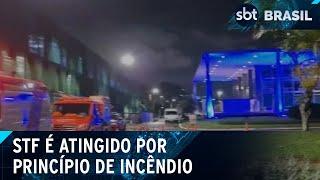 Princípio de incêndio atinge anexo do STF e prédio é evacuado | SBT Brasil (21/10/24)