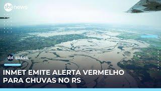 Alerta vermelho para chuvas intensas no Rio Grande do Sul, no fim de semana | #SBTBrasil 
