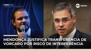 Mendonça justifica transferência de Vorcaro por risco de interferência | #NewsPrimeiraEdição