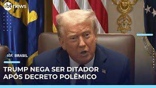 Trump nega ser ditador após autorizar tropas armadas nas ruas de Washington | #SBTBrasil 