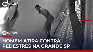 Homem é procurado após atirar contra pedestres em São Bernardo do Campo | #SBTNotícias