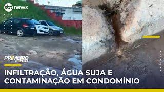 Mulher internada após problemas no abastecimento de água em condomínio | Primeiro Impacto (07/05/25)