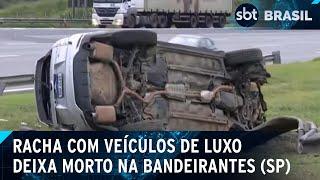 Batida deixa um morto após suposto racha entre veículos de luxo em São Paulo | SBT Brasil (09/01/25)