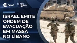 Israel amplia ataques no Líbano e ordena evacuação em massa | #JornaldoSBTNews
