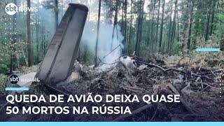 Avião fabricado há quase 50 anos cai na Sibéria e deixa 49 mortos | #SBTBrasil