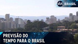 Massa de ar quente perde força, mas clima permanece seco e quente | SBT Brasil (24/07/24)