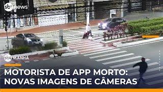 Câmera flagra tiro em motorista de app após PM reagir a assalto | #SBTManhã