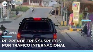 PF prende três suspeitos em Manaus por tráfico internacional de drogas | #SBTBrasil 