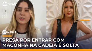 Influenciadora presa por entrar com drogas em presídio é solta e volta às redes sociais | #SBTManhã