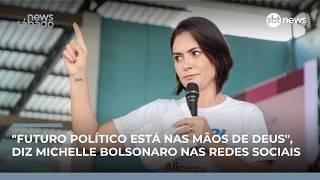 "Futuro político está nas mãos de Deus", diz Michelle Bolsonaro nas redes sociais | #NewsSábado