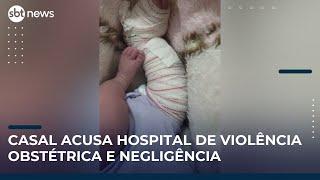 Bebê tem perna quebrada durante parto em hospital público da Serra (ES) | #SBTNews (21/05/25)