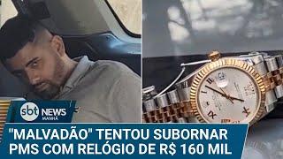 Membro de facção tenta subornar policiais com Rolex de R$ 160 mil | #SBTNews Manhã (25/03/25)